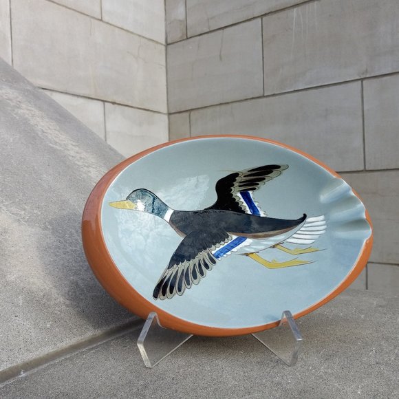 MCM Stangl Pottery, Trenton NJ Sportsman Duck Ashtray - Picture 6 of 17